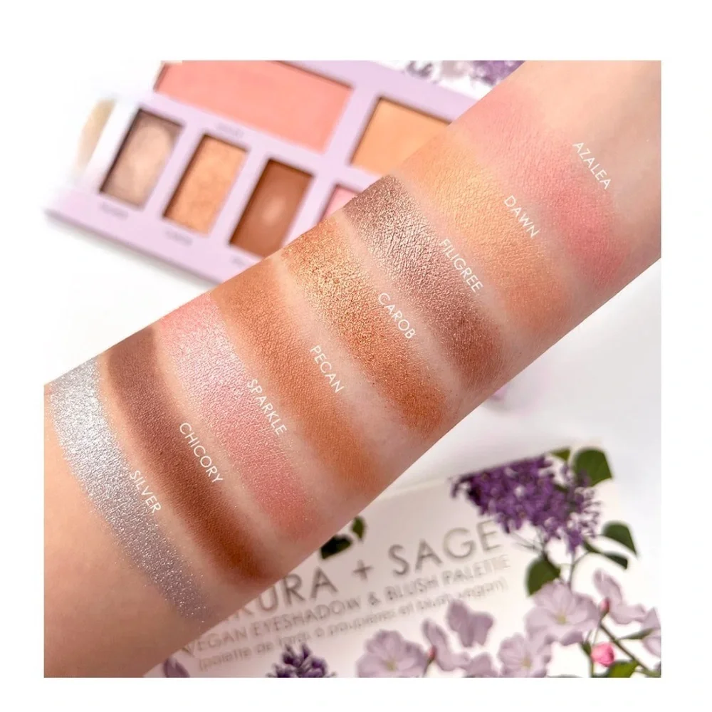 Sakura + Sage - Vegan Eyeshadow & Blush Palette